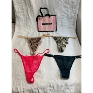 Victoria’s Secret Mixed V-String & Thong Lot – Size Medium - NWT